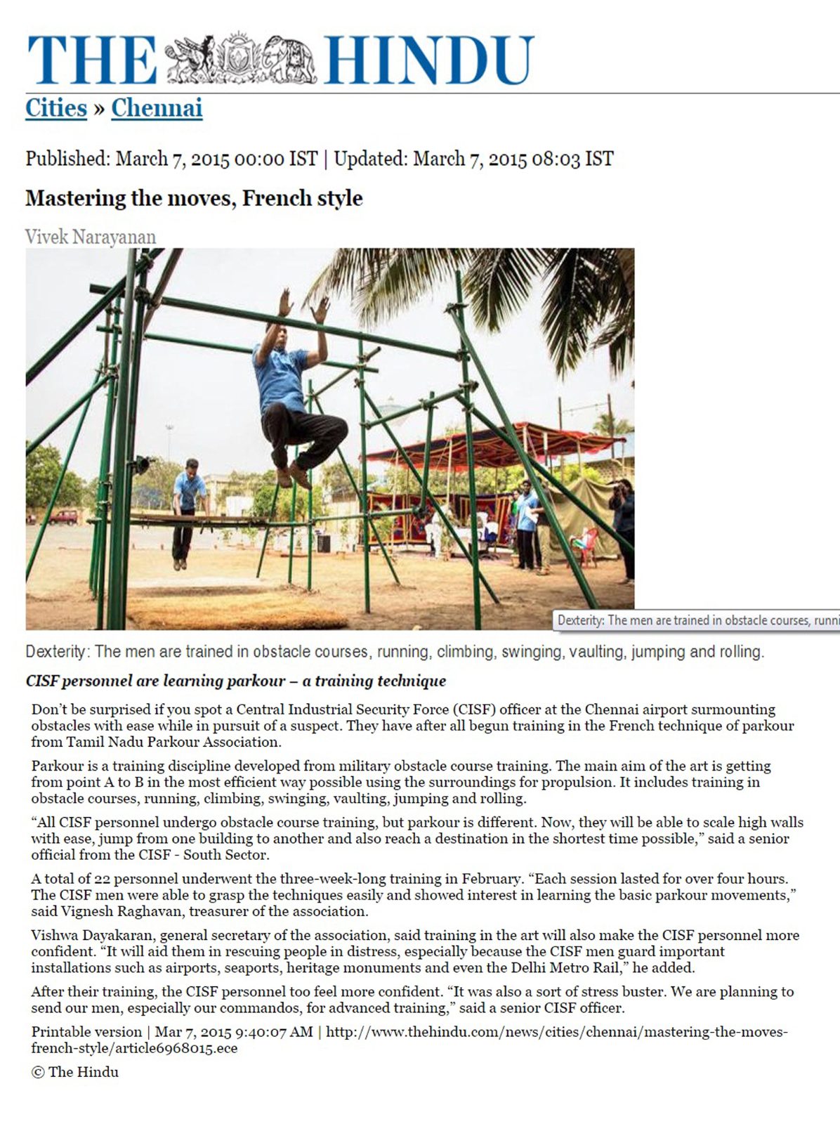 Armed forces & tactical fitness at Chennai Parkour 6