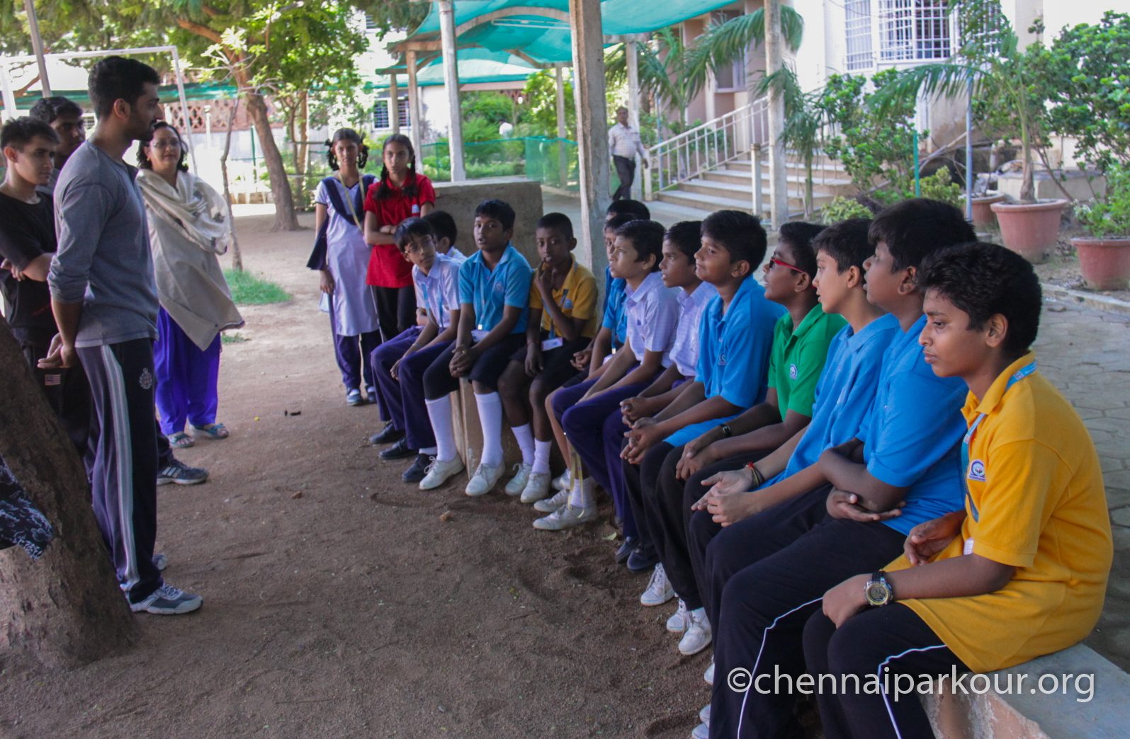 School movement program & workshop at Chennai Parkour 1