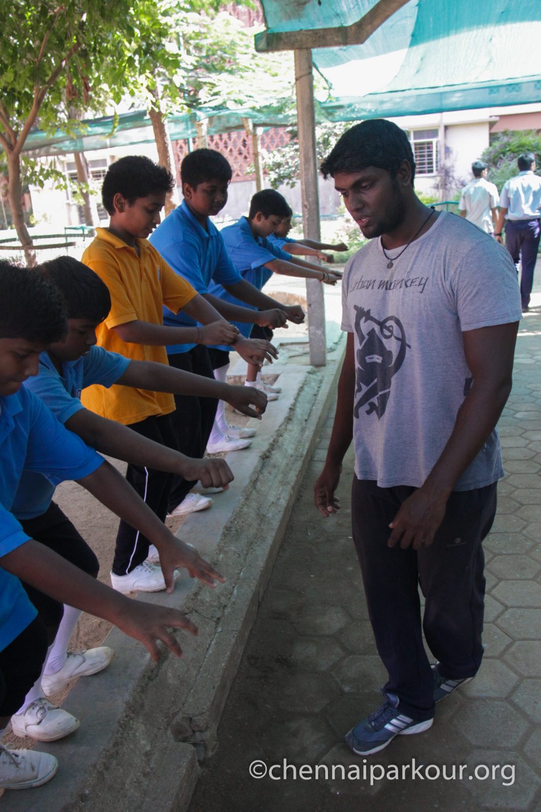 School movement program & workshop at Chennai Parkour 6