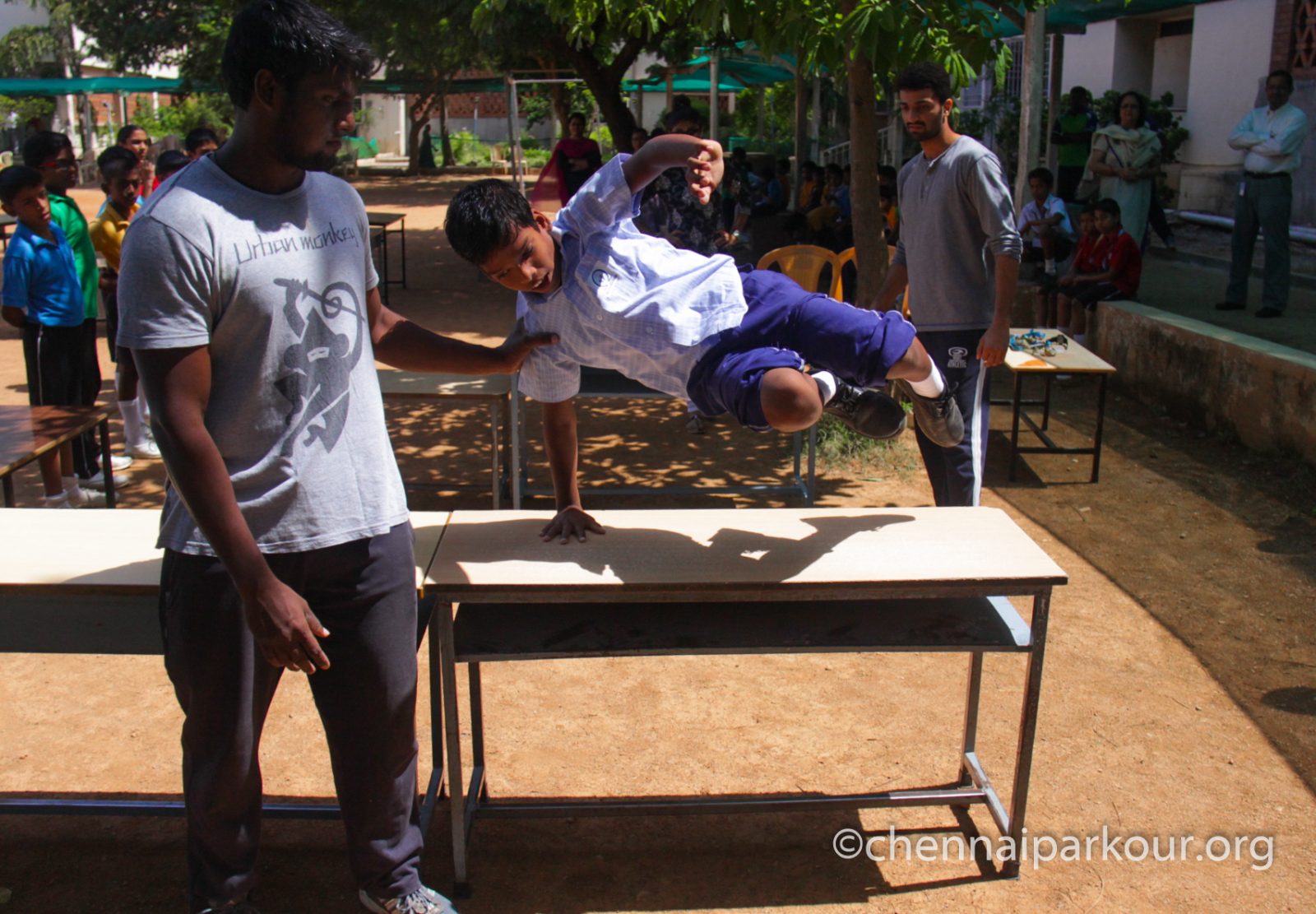 School movement program & workshop at Chennai Parkour 4
