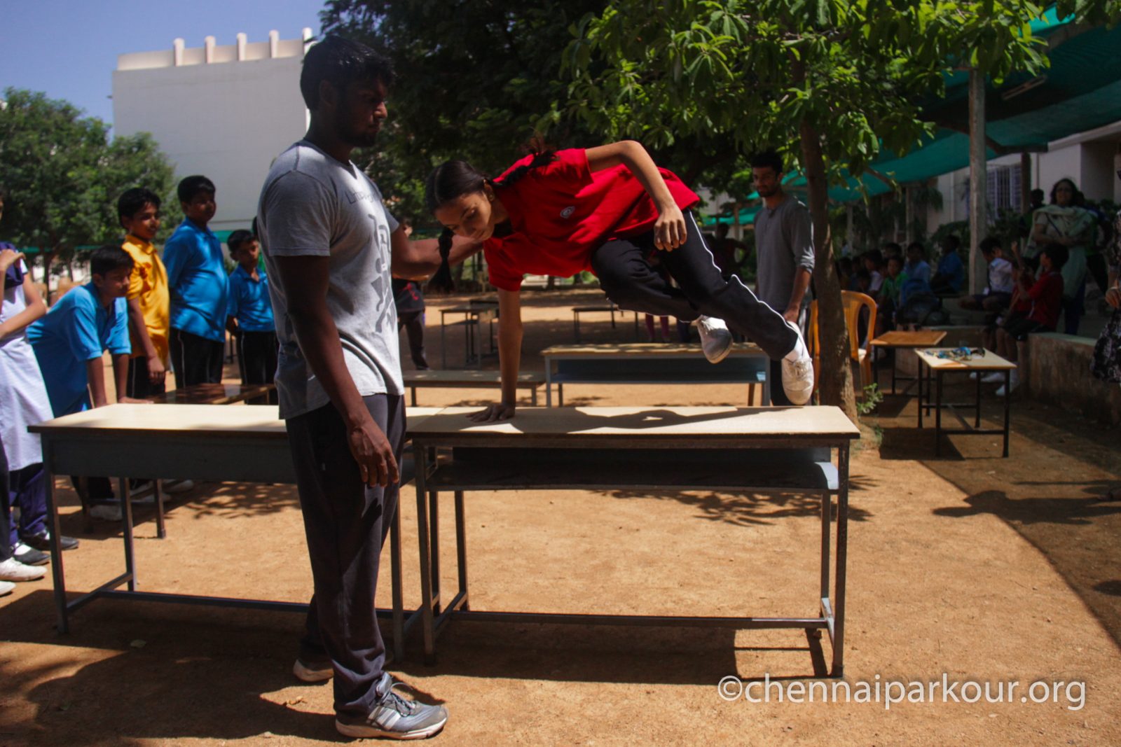School movement program & workshop at Chennai Parkour 5