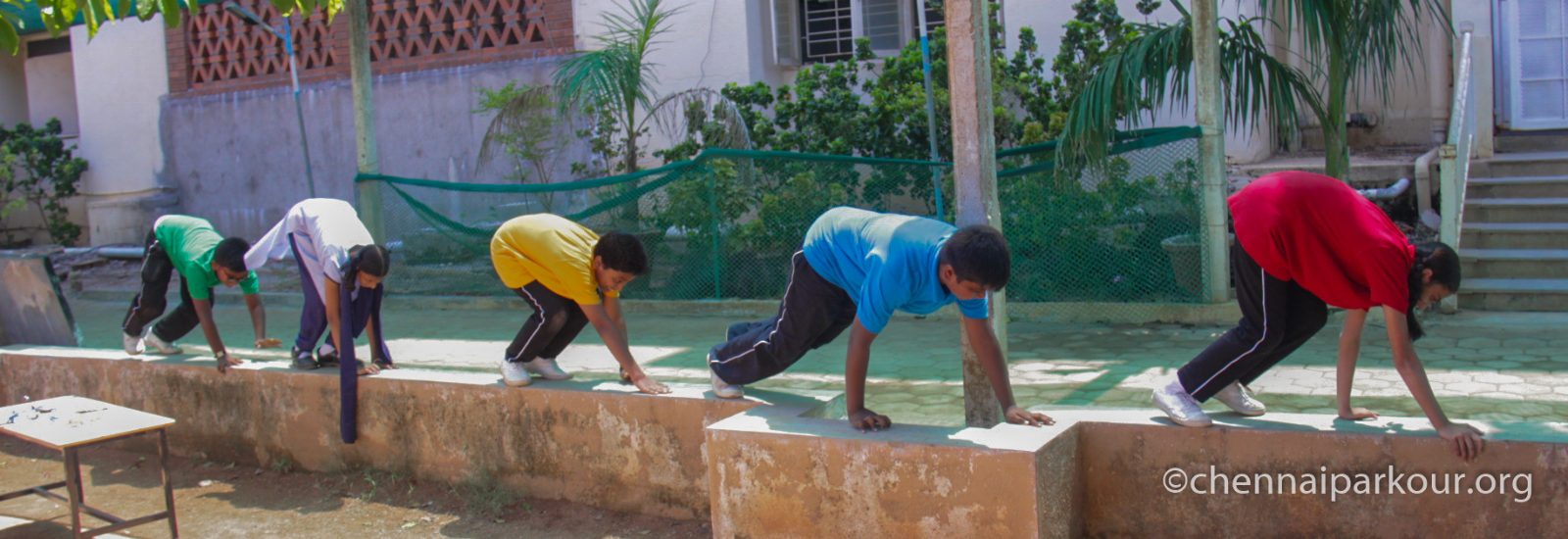 School movement program & workshop at Chennai Parkour 8